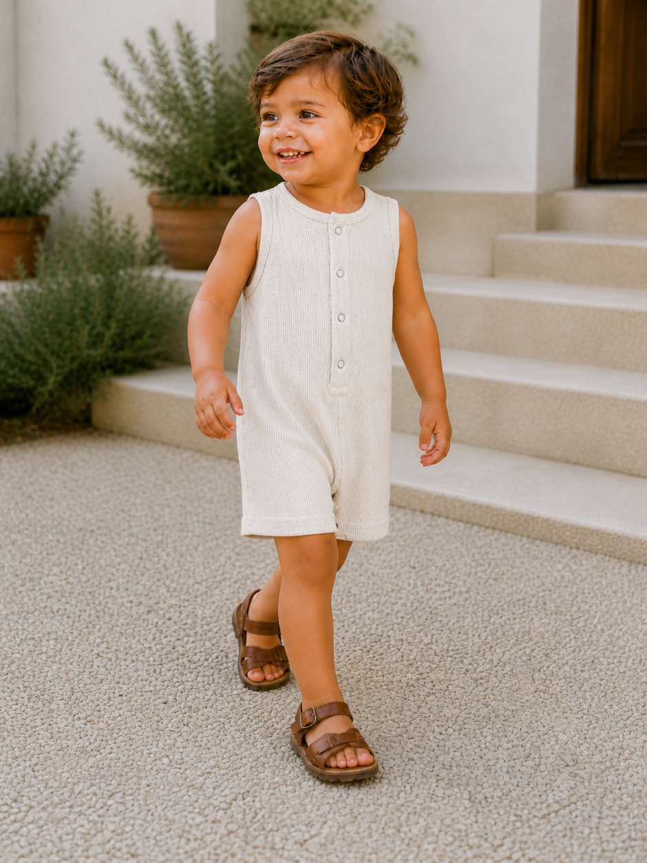 Cream Speckle / Ribbed Shortie