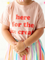 Kid's Graphic Short Sleeve Tee, Here for the Ice Cream!