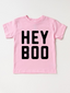 Kid's Graphic Short Sleeve Tee, Hey Boo / Pink