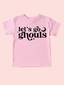 Kid's Graphic Short Sleeve Tee, Let's Go Ghouls / Pink