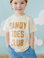 Kid's Graphic Short Sleeve Tee, Sandy Toes Club