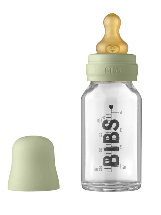 Baby Glass Bottle Complete Set, Sage 4oz