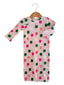 Organic Waffle Gown, Pink Clover