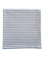 Dusty Blue Stripe / Organic Ribbed Swaddle