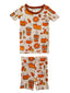 Short Sleeve 2-Piece Set, Pumpkin Spice Latte