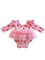 Long Sleeve Tutu Bodysuit, Cotton Candy Candy Cane