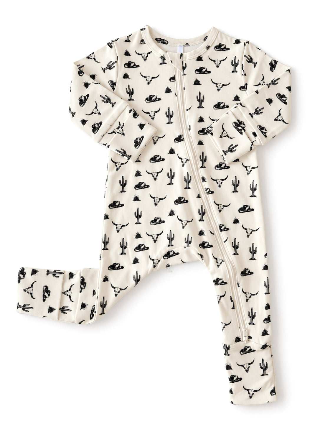 Wild West / Organic Cotton 2-Way Zip Romper
