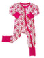 2-Way Convertible Zip Romper, Cotton Candy Candy Cane