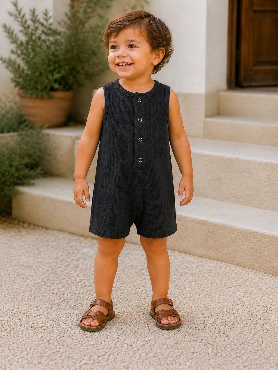 Charcoal Speckle / Ribbed Shortie