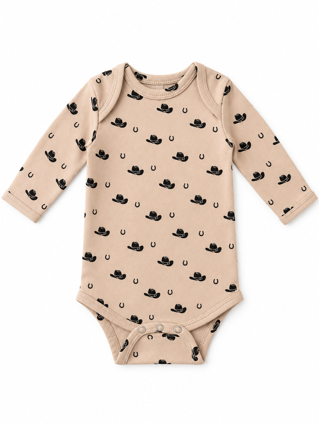 Cowboy Hats / Organic Cotton Long Sleeve Bodysuit