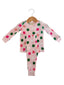 Organic Waffle 2-Piece Set, Pink Clover