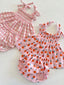 Blush Oranges / Organic Smocked Set