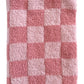 Phufy® Bliss Checkerboard Mini Blanket, Strawberry/Carnation