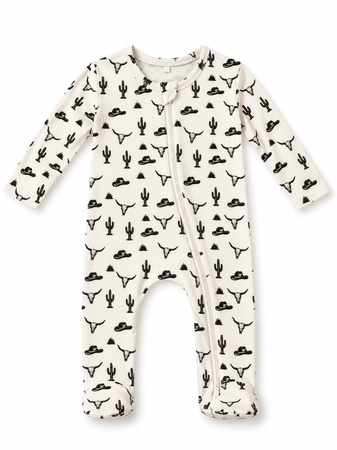 Wild West / Organic Cotton 2-Way Zip Footie