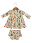 Organic Waffle Simple Dress & Bloomer, Cottontail