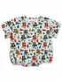 Light blue baby romper featuring playful animal sports motifs and team icons. Perfect for young sports fans.