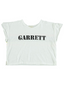 T-Shirt, White "Garrett"