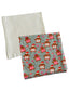 2-Pack Stretch Swaddles, Gingerbread Friends Green/ Cloud White