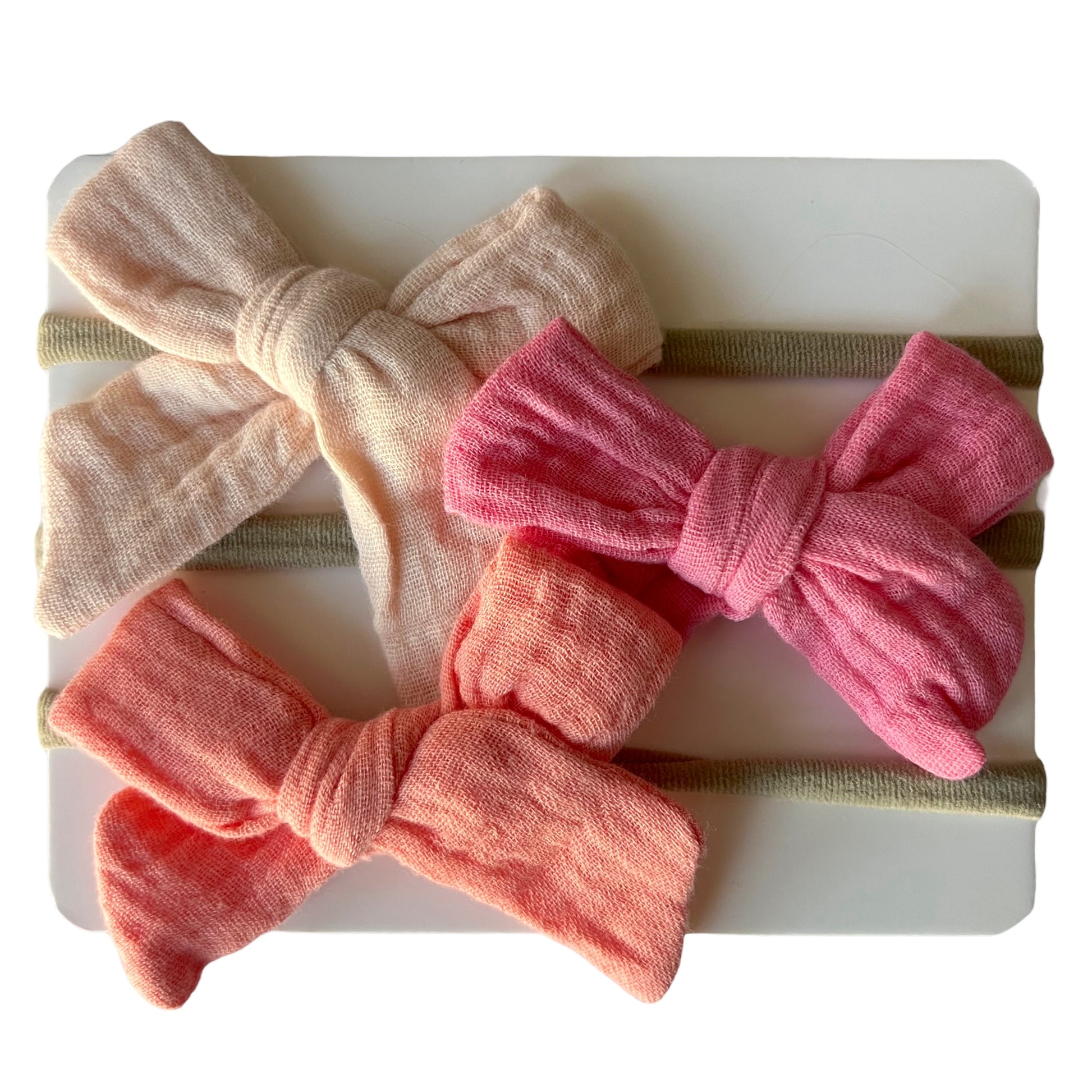 3Pack Nylon Bows, Isla SpearmintLOVE