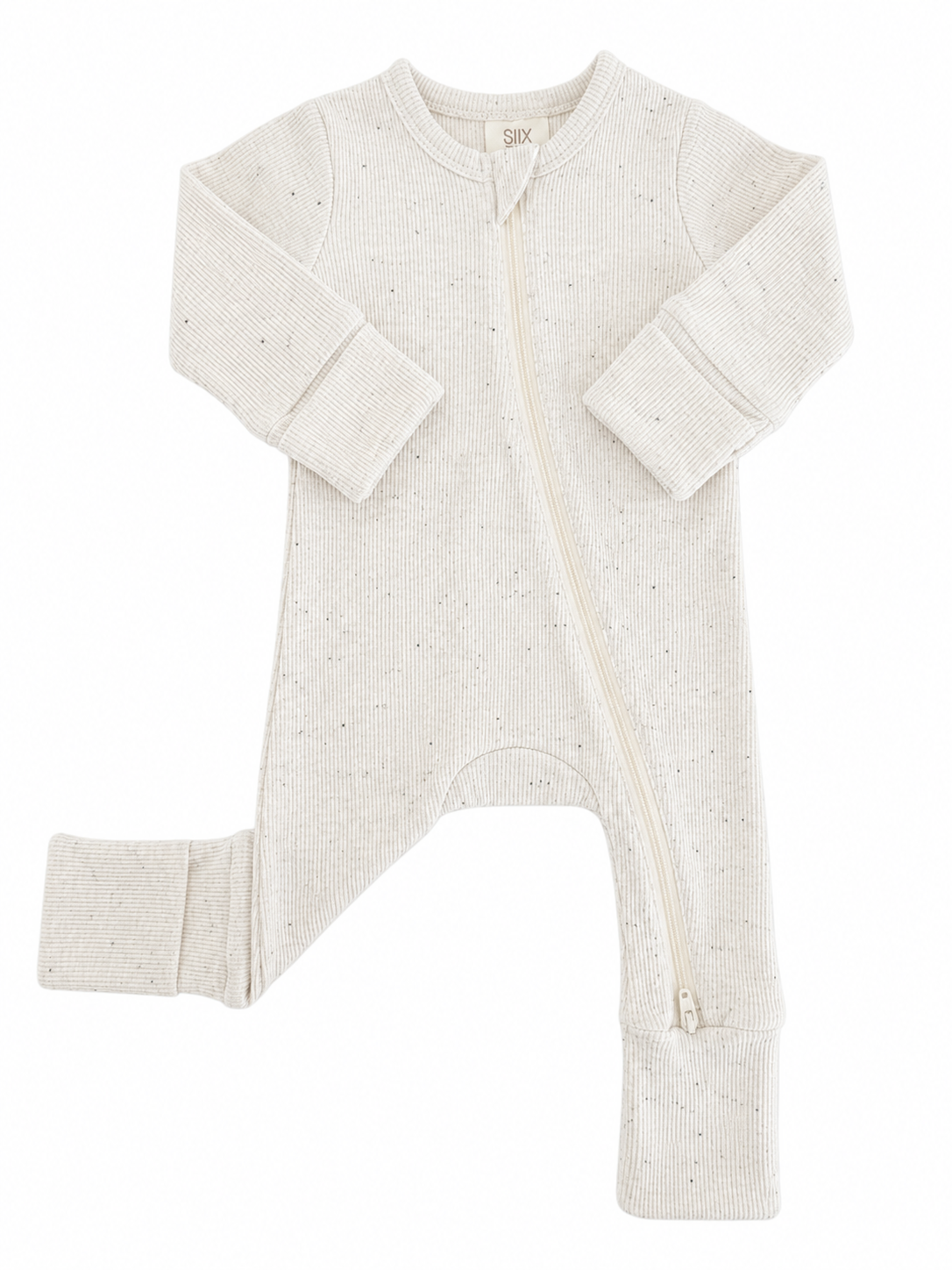 Cream Speckle / 2-Way Zip Romper