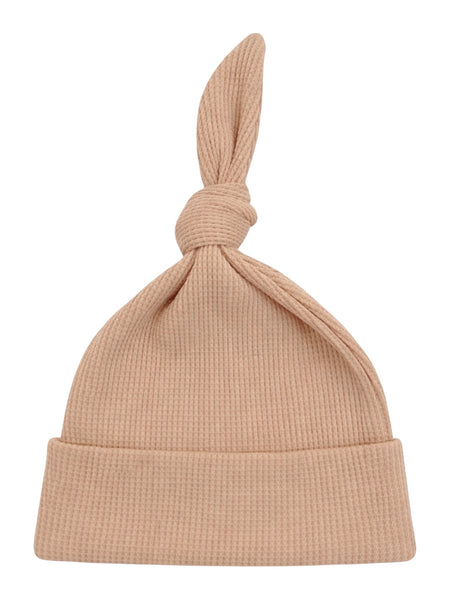 Organic Waffle Knot Beanie, Tan – SpearmintLOVE