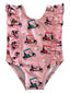 Pink Golf Cart / Monaco Swimsuit / UPF 50+