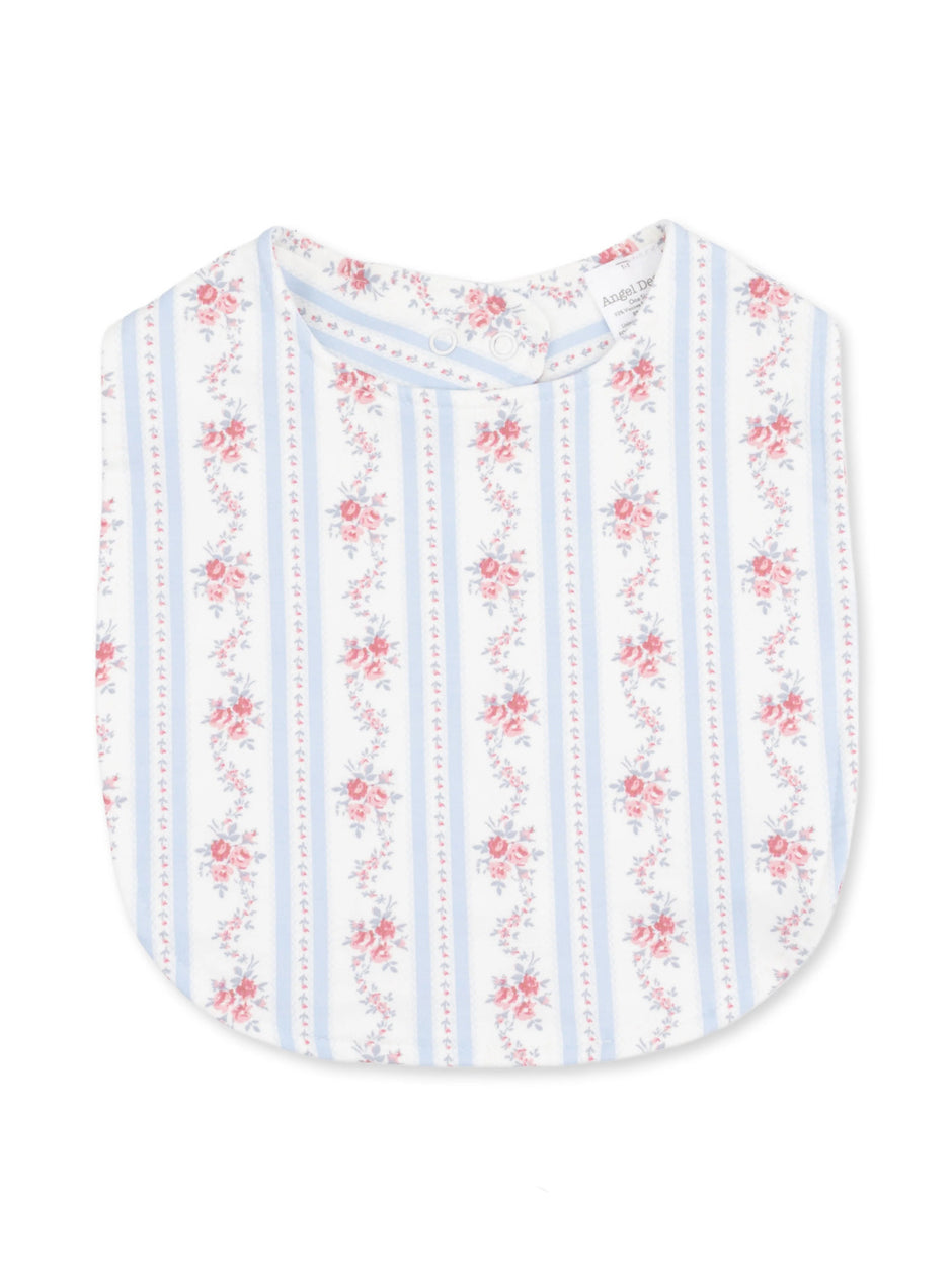 Feeding Bib, Anna Floral Stripe
