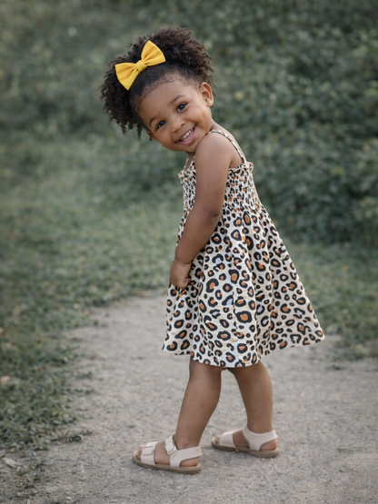 Leopard / Muslin Smocked Tube Dress Leopard / Muslin Smocked Tube Dress