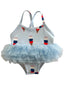 Blue Ice Cream / Ariel Tutu Swimsuit / UPF 50+