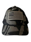 American Flag Kids Trucker Hat, Black Camo