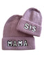 Mama Knit Hat, Lavender