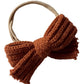 Sweater Bow Headband, Cognac