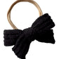 Sweater Bow Headband, Black