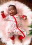 2-Way Convertible Zip Romper, Wreath Pink