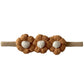 Crochet Flower Headband, Ochre/Ivory