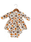 Organic Waffle Simple Dress & Bloomer, Harvest Pumpkin