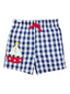 Sailboat Gingham Swim Trunks