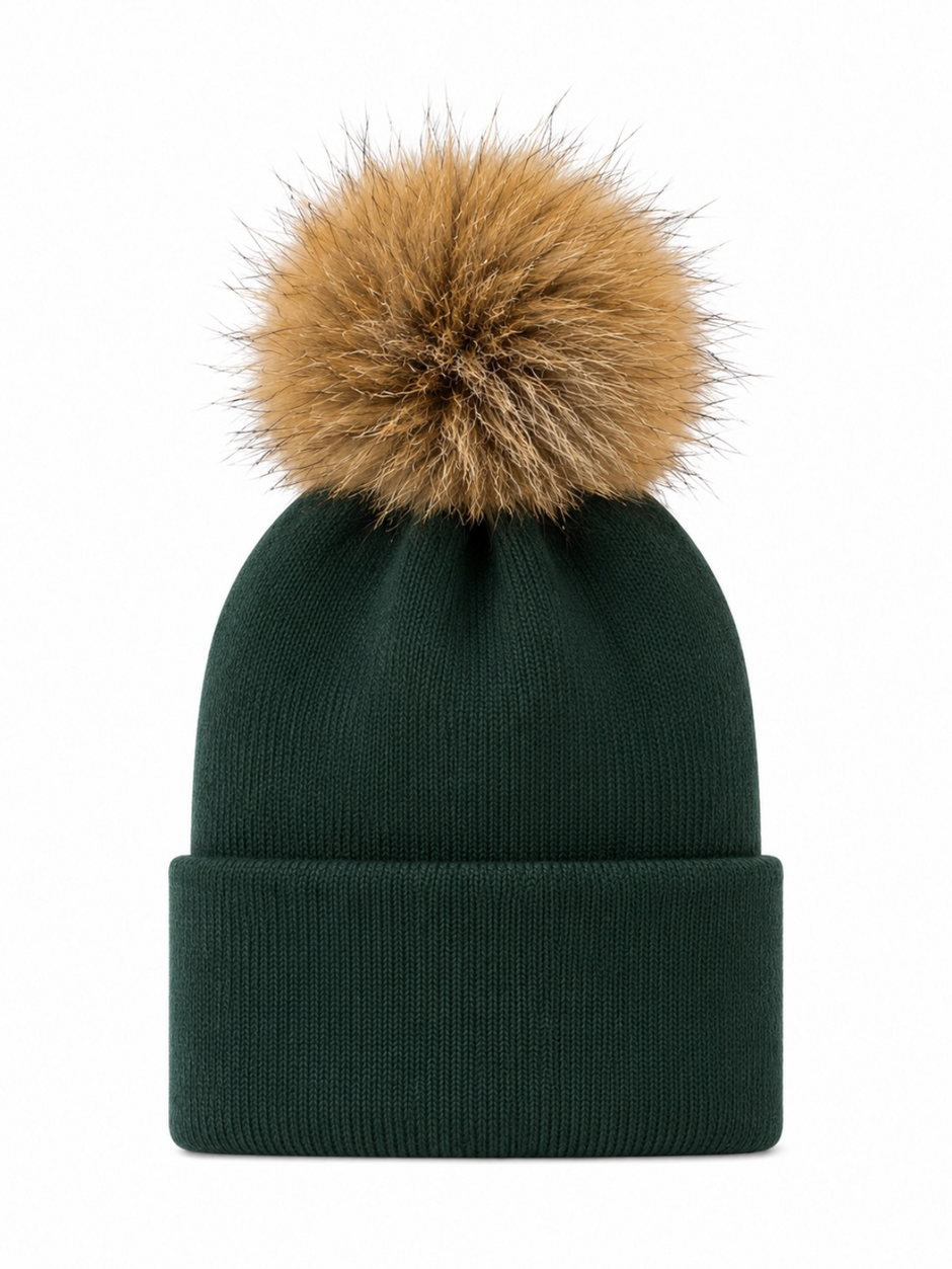 Baby's First Hat®, Juniper Fur Pom