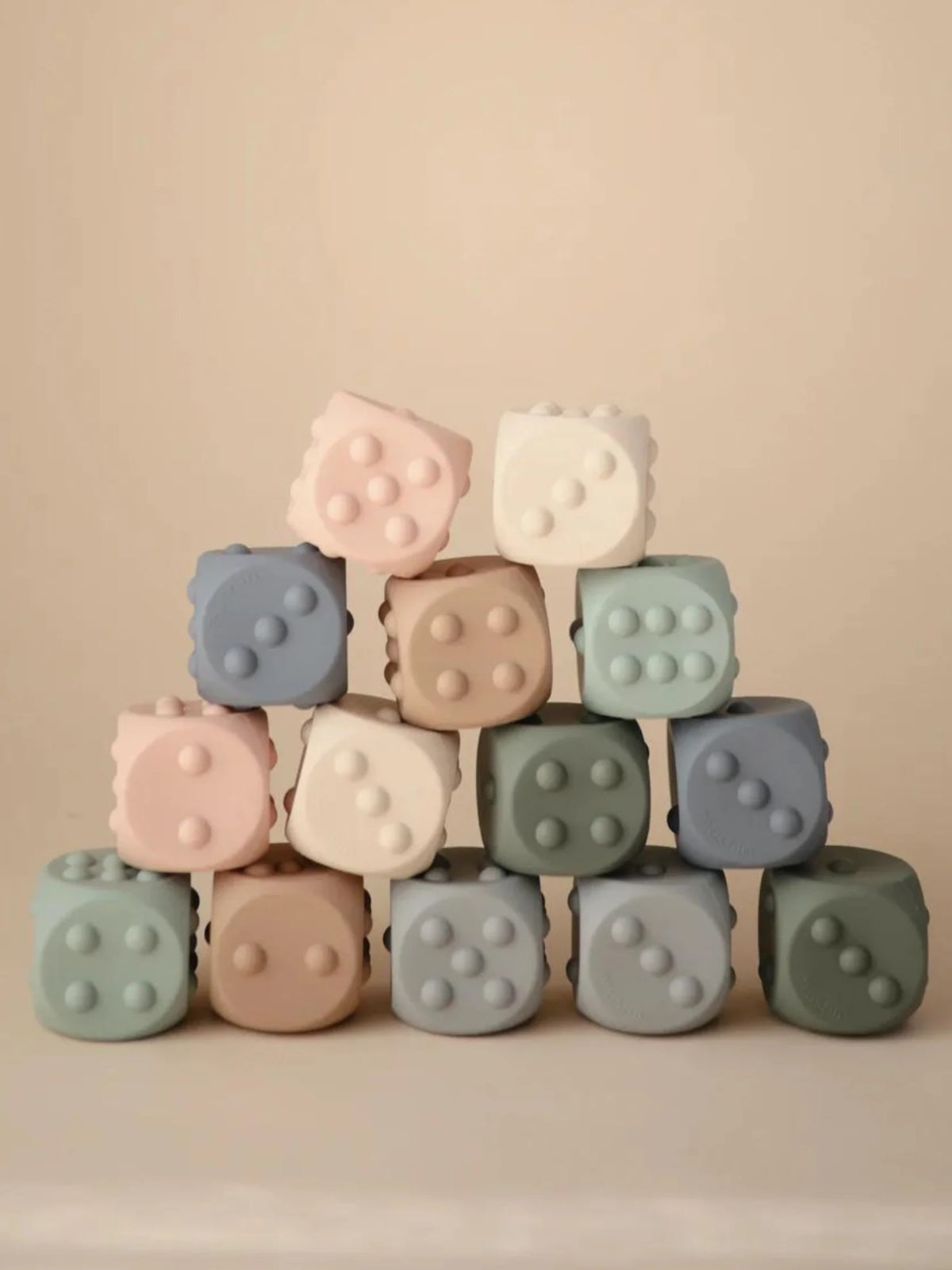 Dice Press Toy 2 Pack, Blush/Shifting Sand