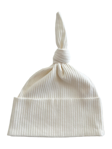 Ivory / Organic Ribbed Beanie – SpearmintLOVE display picture 1