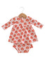 Organic Waffle Simple Dress & Bloomer, Blush Jack-O-Lantern