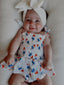 Muslin Smocked Bubble w/ Skirt, Red, White & Blue Popsicle