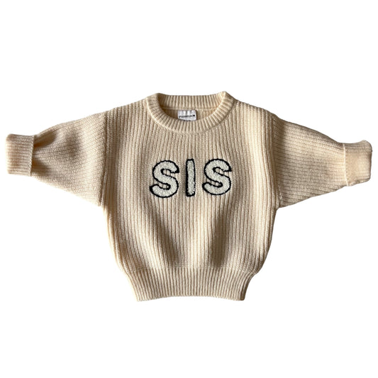 Sis Knit Sweater, Soft White