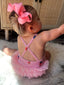 Pink Ice Cream / Ariel Tutu Swimsuit / UPF 50+