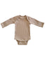 Desert Tan / Organic Ribbed Long Sleeve Bodysuit