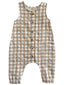 Tan Gingham / Organic Bay Jumpsuit