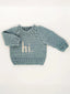 Hi. Crew Neck Knit Sweater, Surf