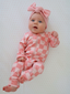 Strawberry/Rosy Checkerboard / Organic 2-Way Zip Romper