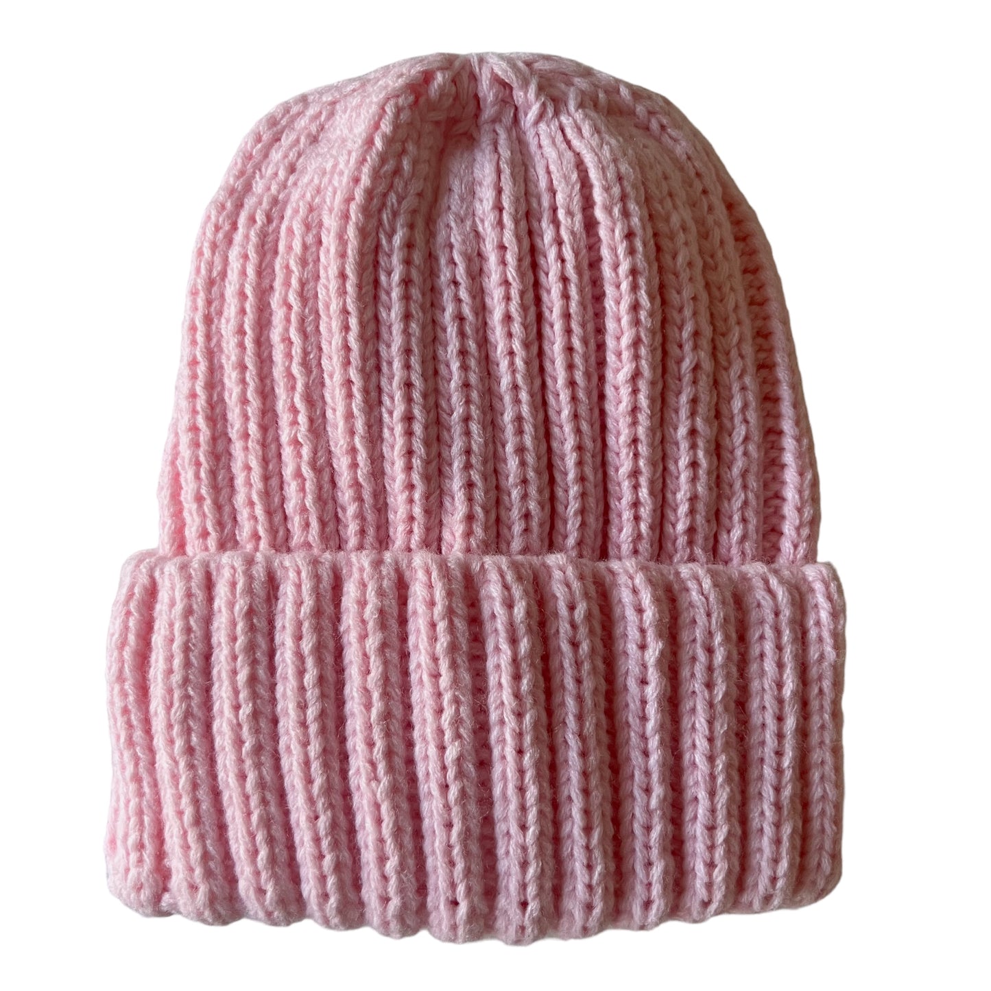 Chunky Knit Hat, Pink Sugar