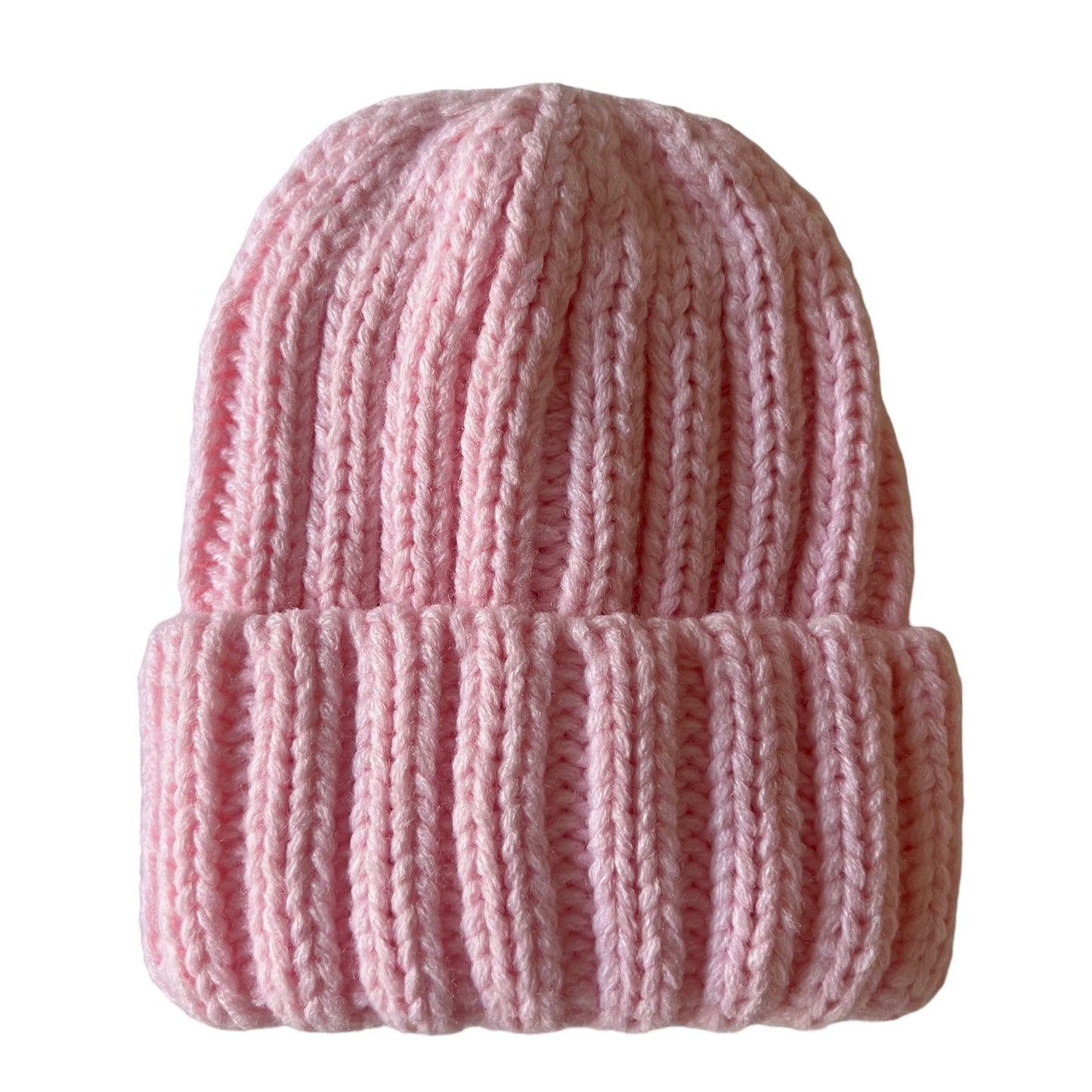 Baby's First Hat, Chunky Knit Pink Sugar